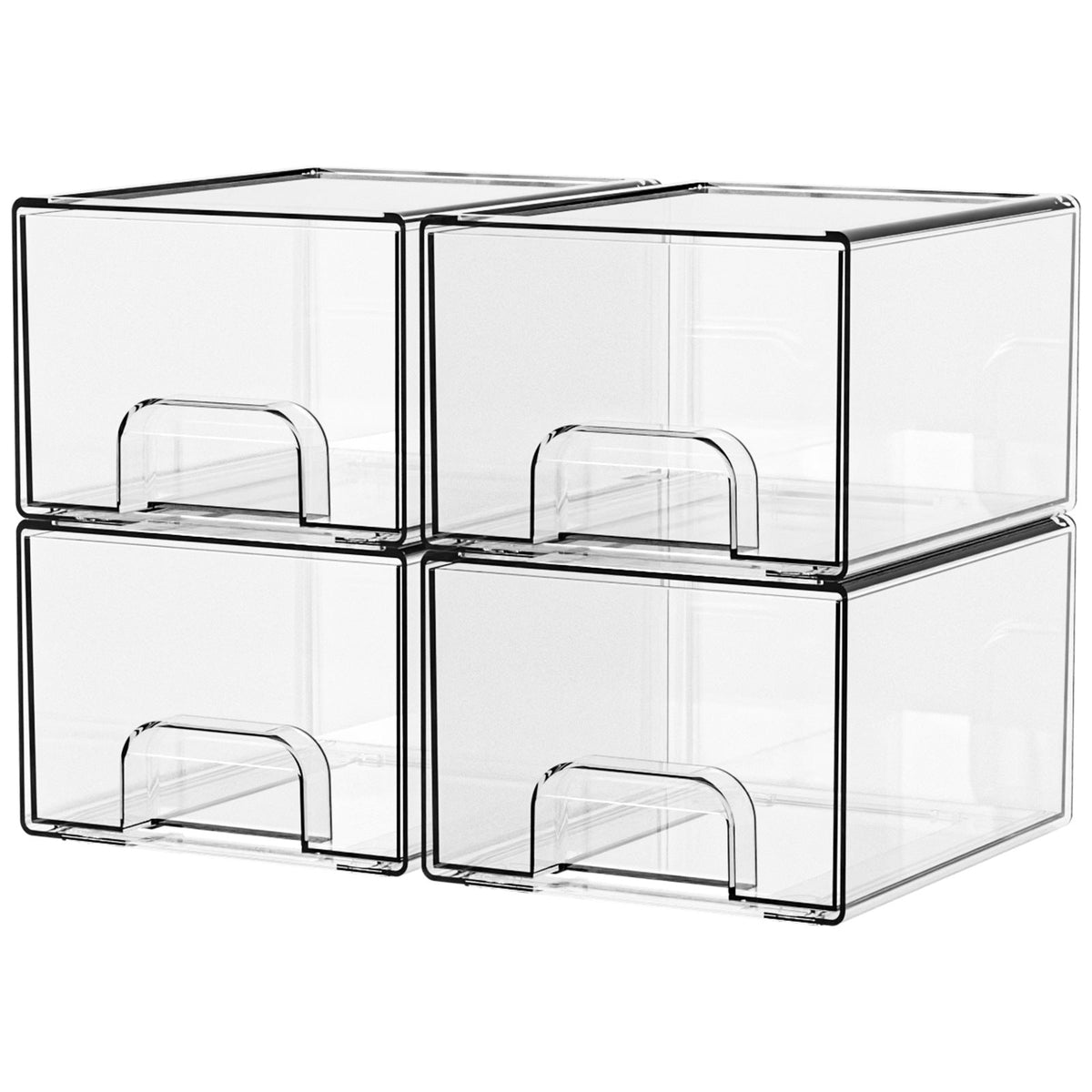 Clear Stackable Storage Drawers – Acrylic Organizer