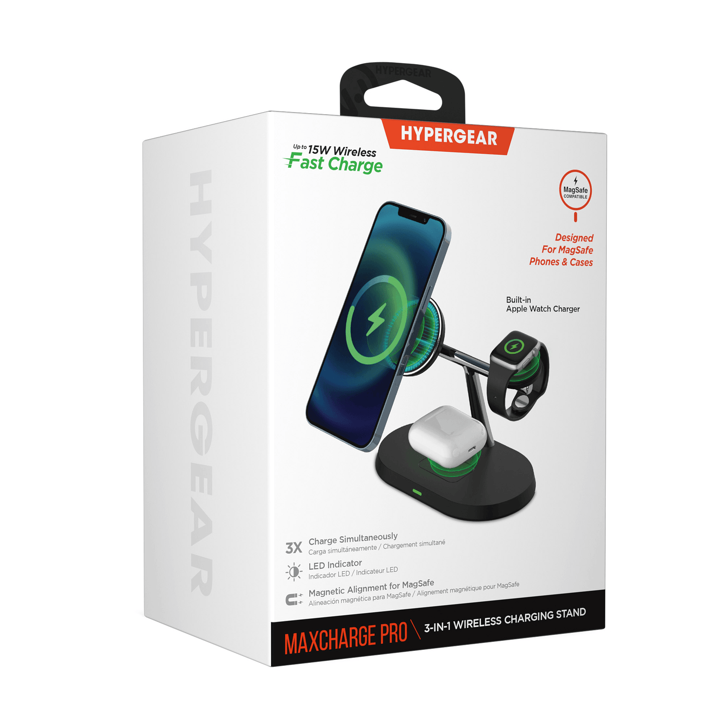 Hypergear MaxCharge Pro 3-in-1 Magsafe Charging Stand