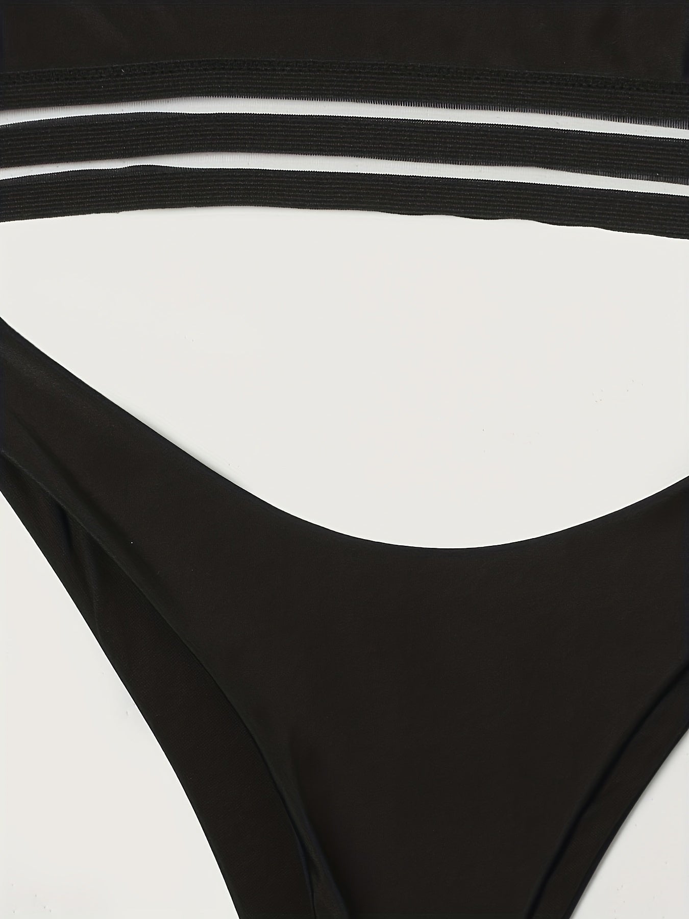 Women's Bikini Set - Sexy Strapless Solid-color Swimsuit Set For Beach Style.