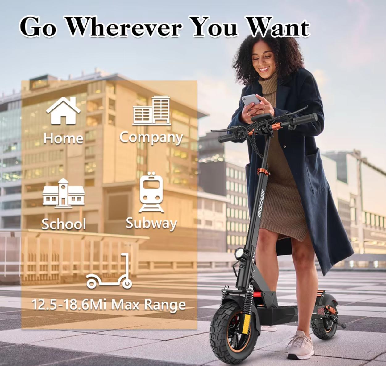 New IE Kugou M4 Pro S With Seat High Speed Electric City Scooter Suitable For Young Adults Teenagers