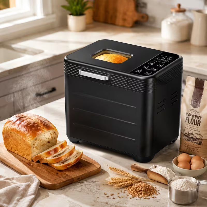 Stainless Steel Automatic Bread Maker with Timer