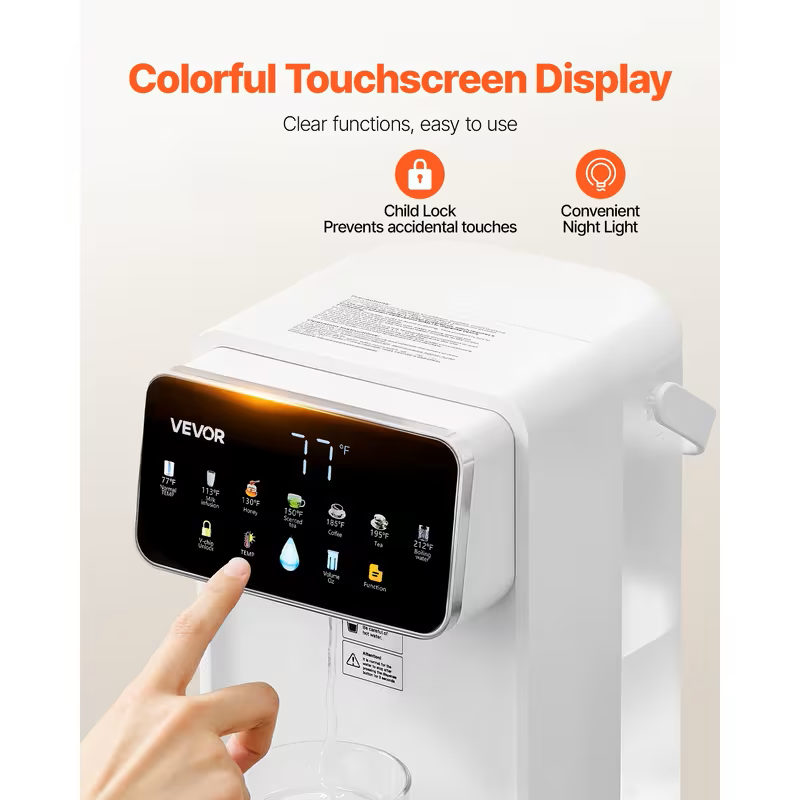 118-Ounce Countertop Instant Hot Water Dispenser with Touchscreen