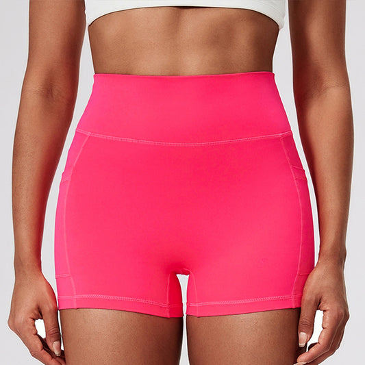 High Waist Compression Shorts Are Suitable For Women, Ideal For Bicycles And Running Shorts, With Two Pockets, Comfortable To Wear And Fashionable In Design, Suitable For Exercise And Daily Wear