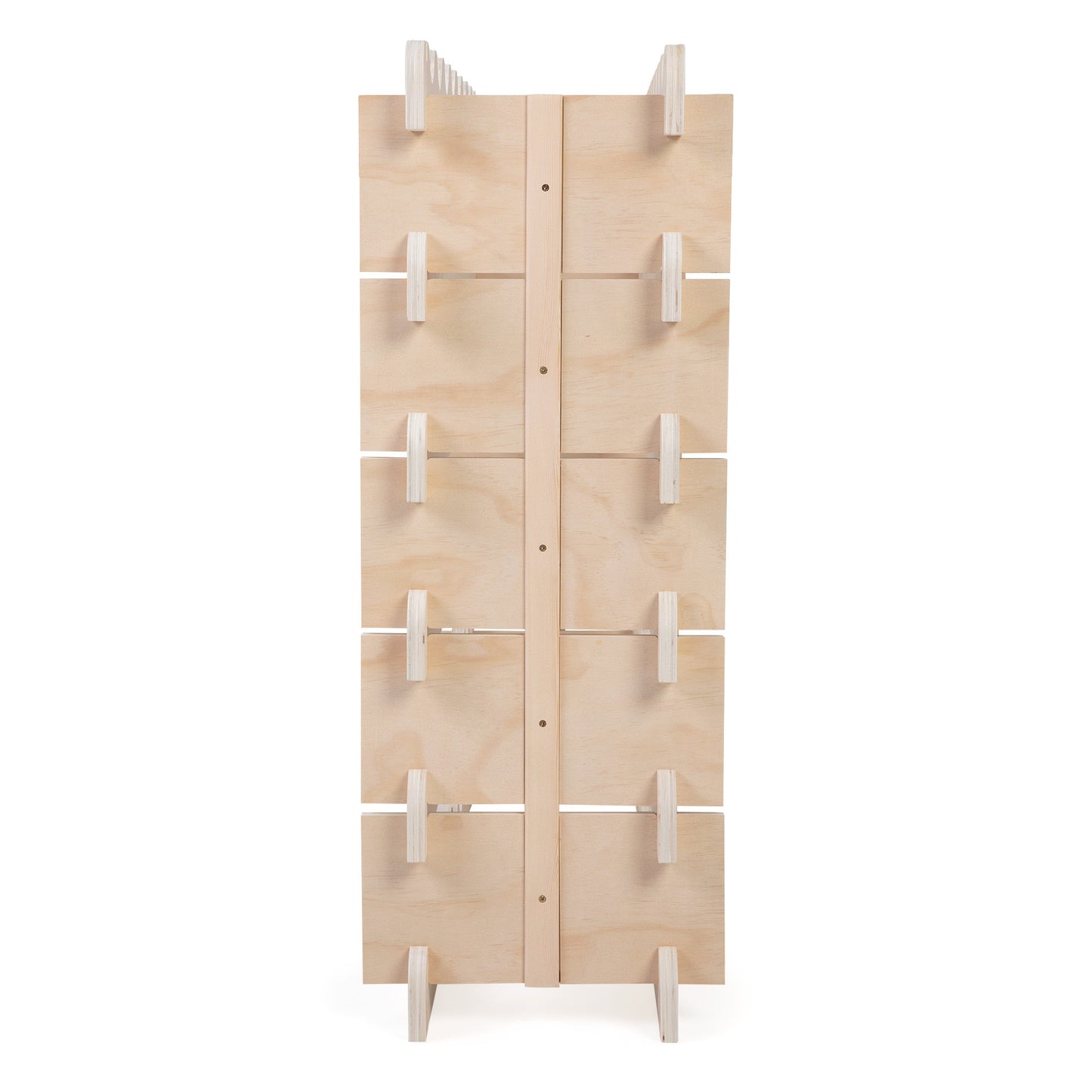 54-Bottle Wine Rack, Freestanding Wood Storage Display Shelf - Natural