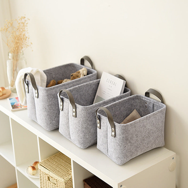 Felt Storage Basket – 4 Colors & 3 Sizes
