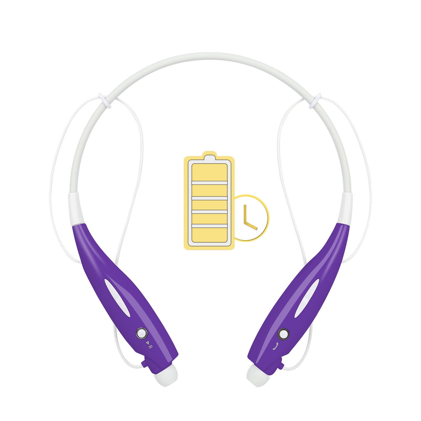 Wireless Stereo Headsets Sport Neckband Headphones In-ear Magnetic IPX4 Waterproof Earbuds With Built-in Mic Call Vibrate Alert Number Broadcast Running Gym