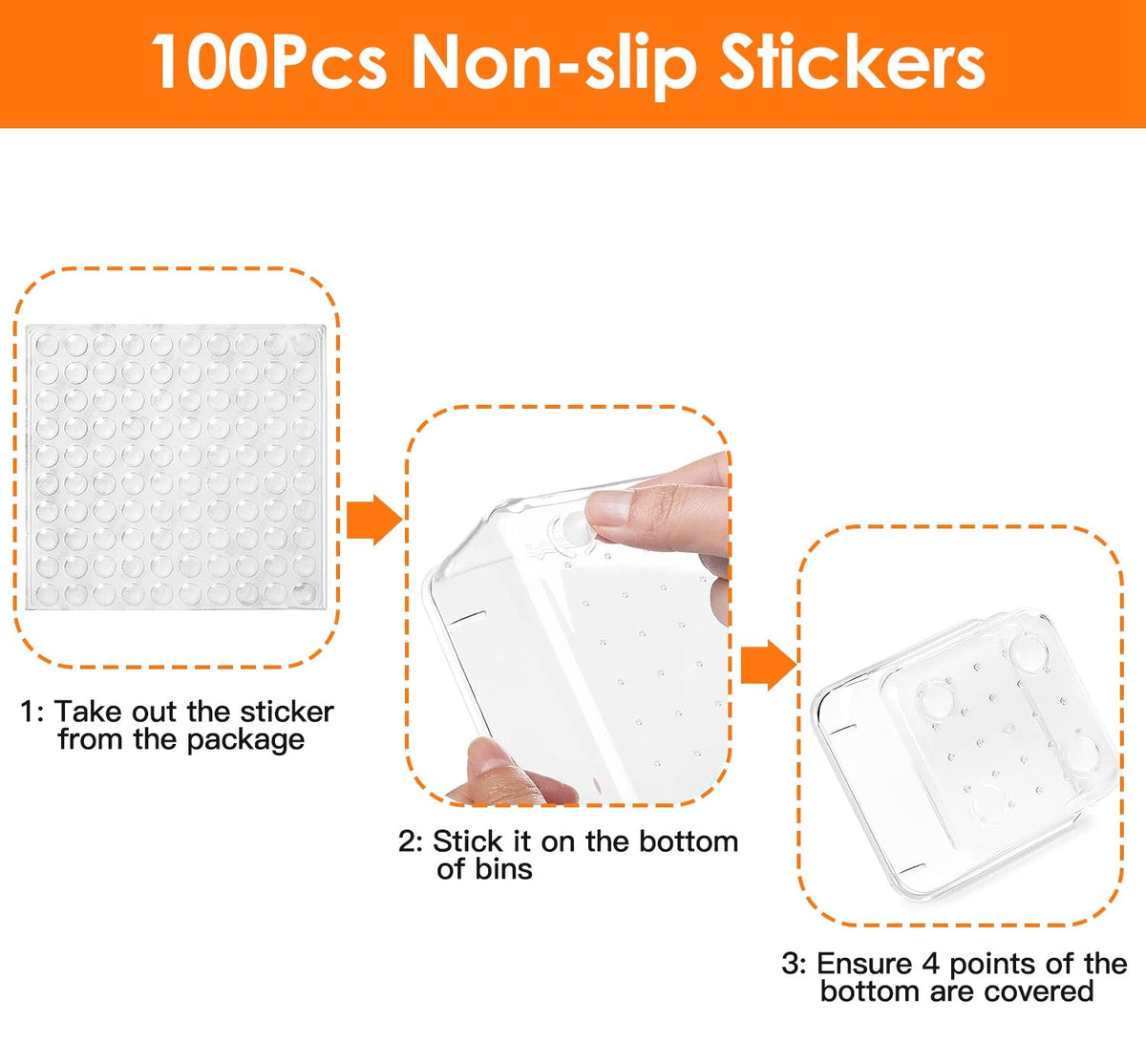 25-Piece Clear Drawer Organizer Set – 4 Sizes