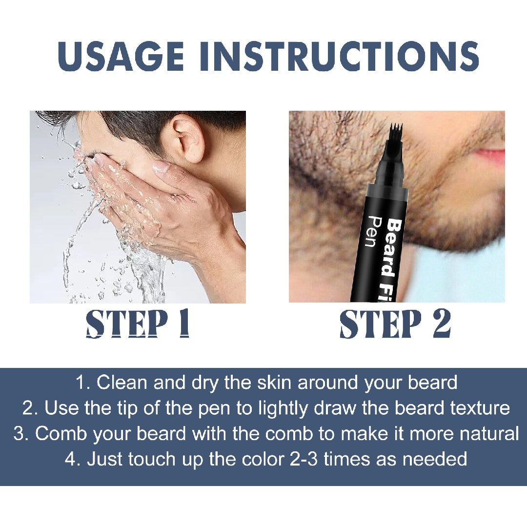 The Detachable And Easy-to-use Beard Filling Pen Can Easily Create A Thick Beard And Hairline