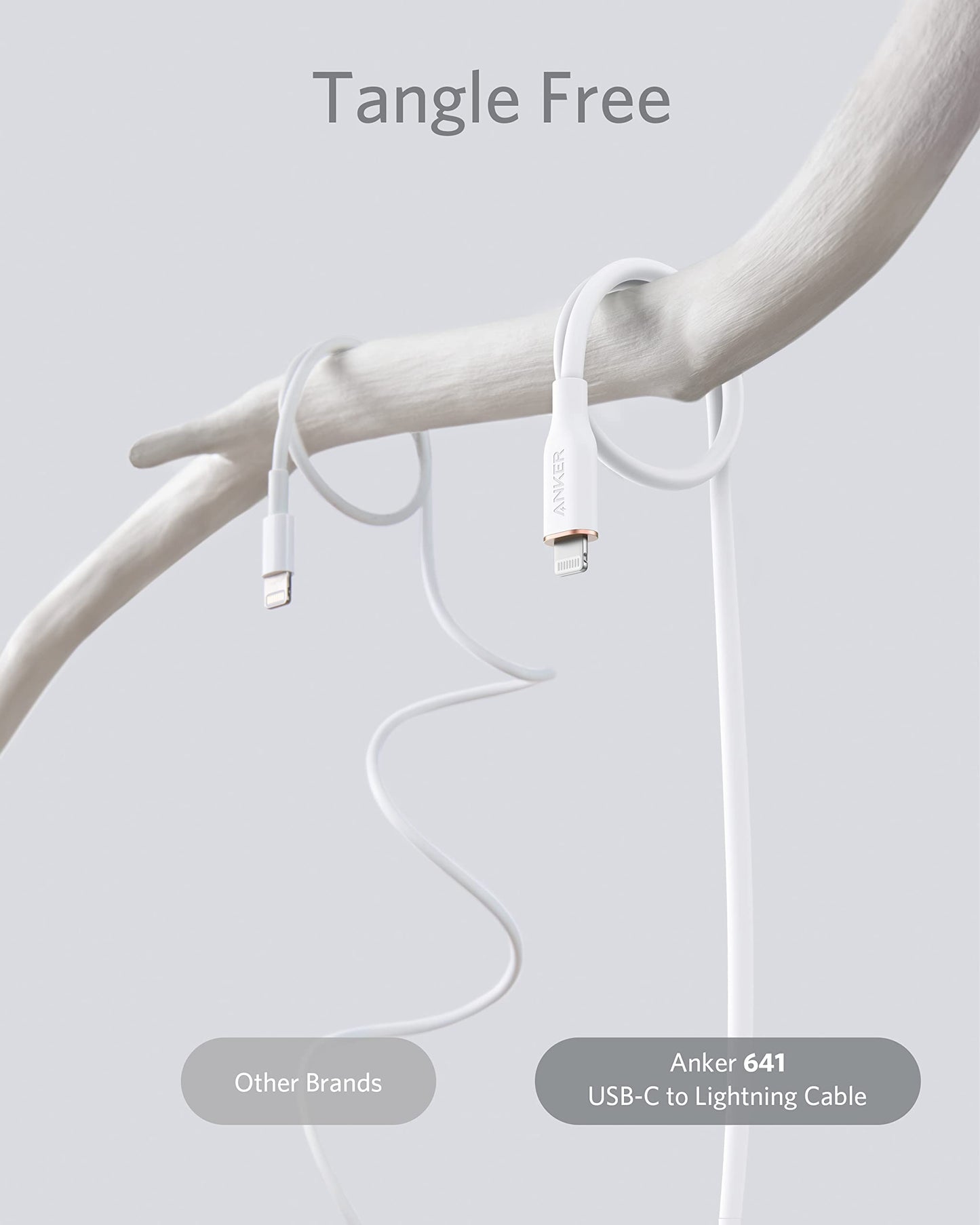 Anker <b>641</b> USB-C to Lightning Cable (Flow, Silicone)