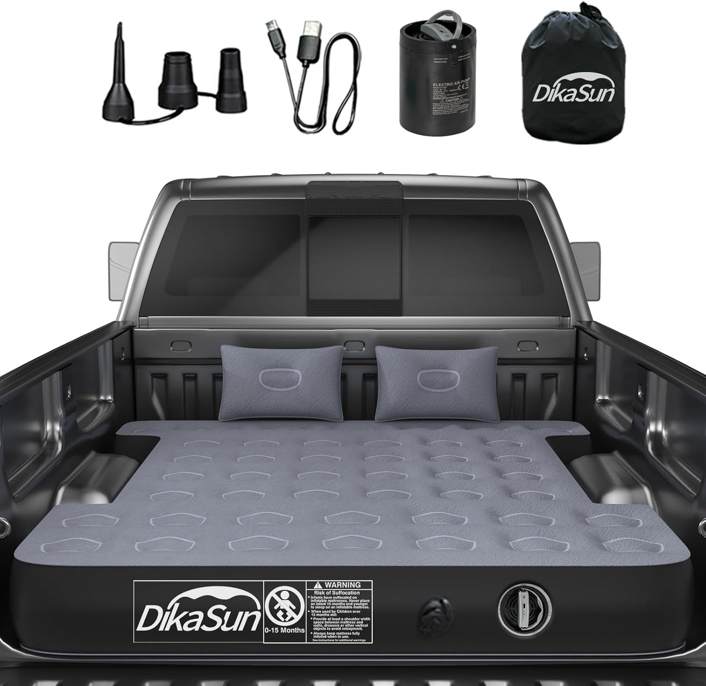 DikaSun Dodge 5.5-5.8ft | 6-6.5 ft  Truck Bed Air Mattress