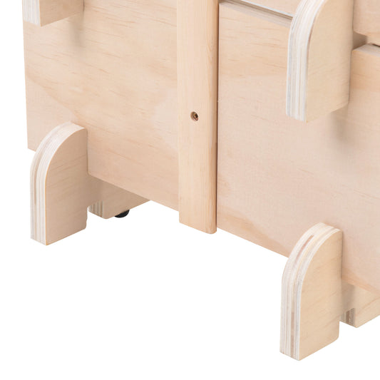 54-Bottle Wine Rack, Freestanding Wood Storage Display Shelf - Natural