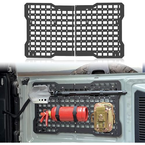 OFF ROAD Tailgate Storage Panel Tailgate Molle Panel Steel Cargo Shelf Storage Luggage Holder Carrier For Ford Bronco Accessories 2021 2022 2023 2-4 Doors