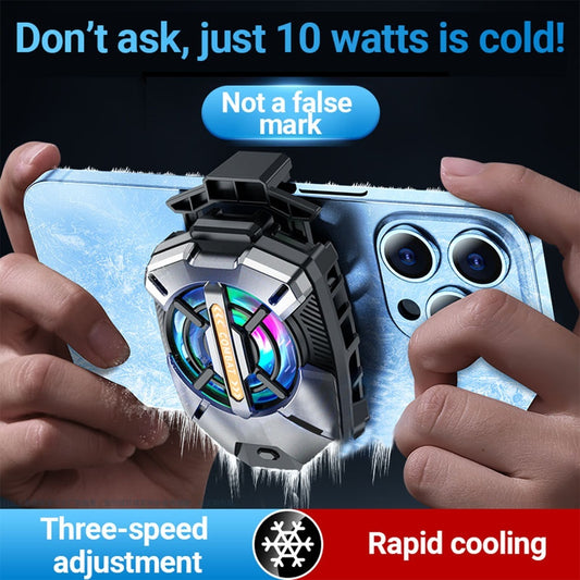 Cell Phone Cooler Black Shark Cooler Cellphone Radiator For 2.63-3.46 In IOS Android Semiconductor Heatsink Cooling