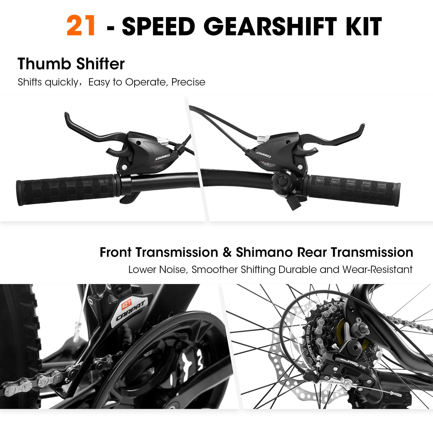 A29367 29 Inch Mountain Bike 21 Speed, Suspension Fork, Aluminum Frame Disc Brake, Mountain Biking For Both Men And Women.