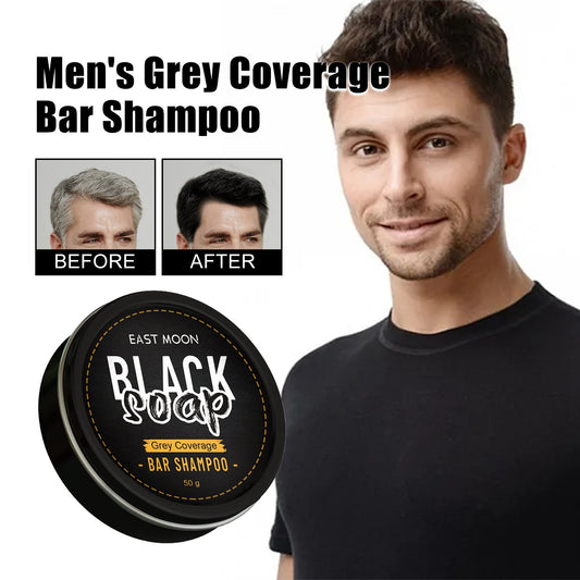 Men's Shampoo Soap - Cleansing Hair, Nourishing, Moisturizing, Dark Hair, Shiny Hair Care Men's Shampoo Soap