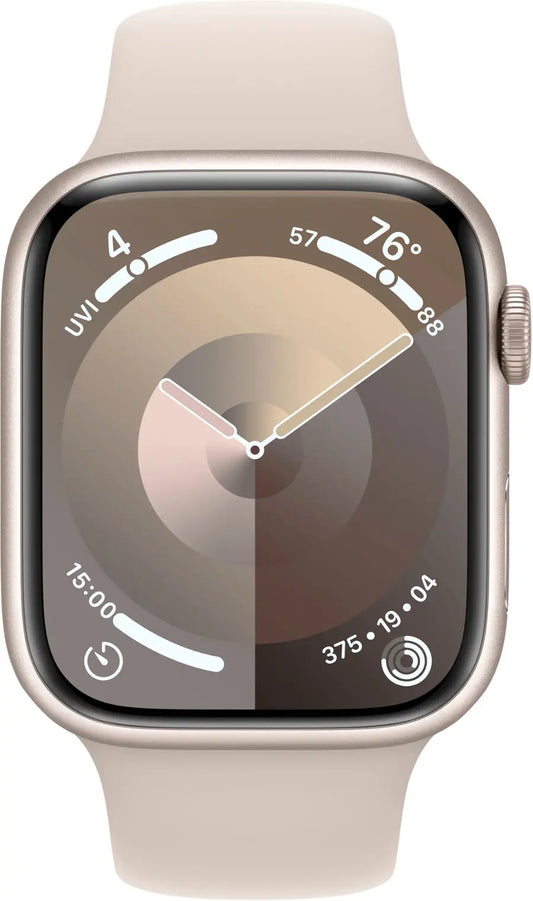 Apple Watch Series 9 (2023) – 45mm GPS Wi-Fi – Aluminum Case with Sport Band