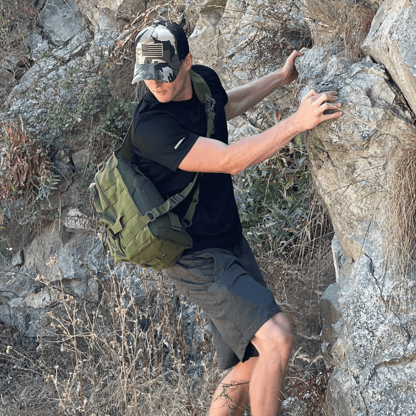 JupiterGear Tactical Military Sling Backpack 15L Shoulder Bag Molle Outdoor Daypack Backpack with Adjustable Strap