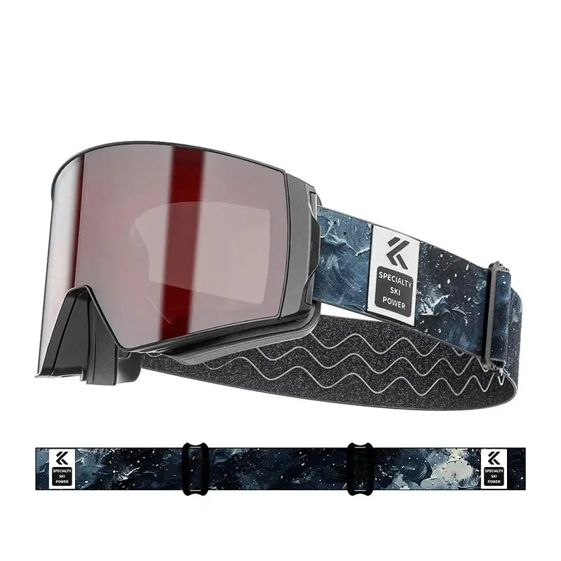Crystal Clear Vision Magnetic Ski Goggles