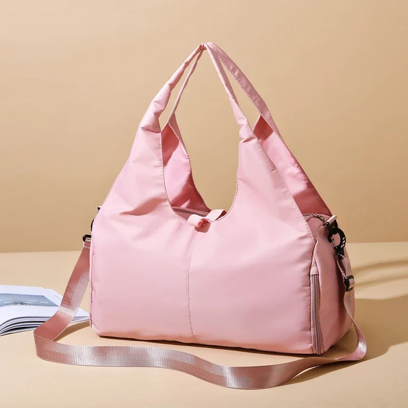 Women's Large Capacity Travel Handbag with Multiple Pockets