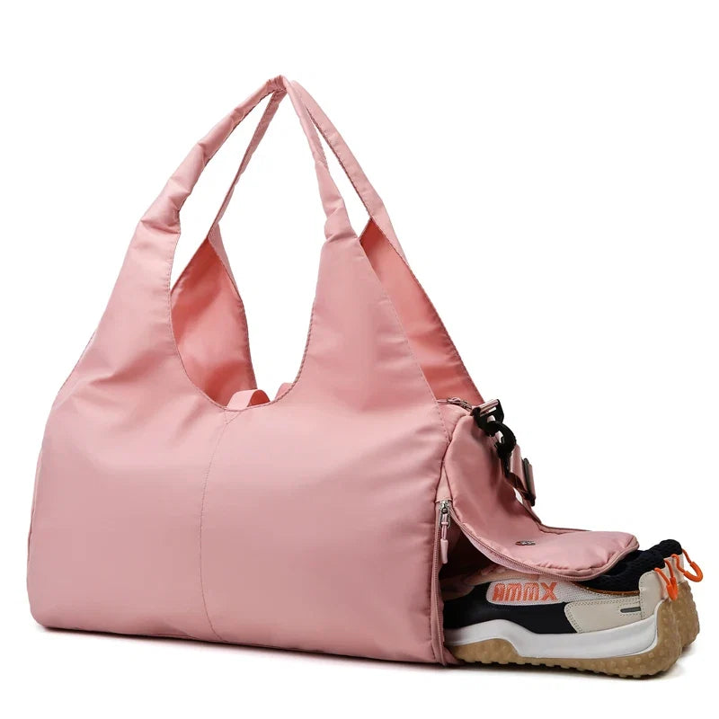 Women's Large Capacity Travel Handbag with Multiple Pockets