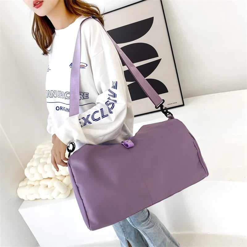 Women's Large Capacity Travel Handbag with Multiple Pockets