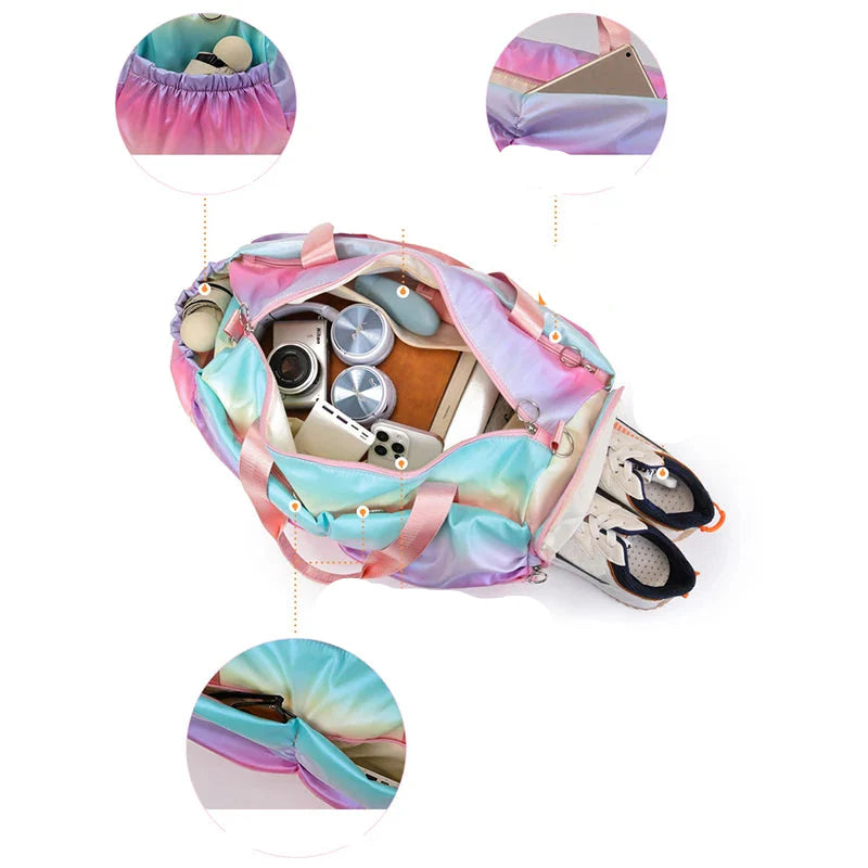 Durable Women's Bags with Shoe Compartment for Gym & Travel