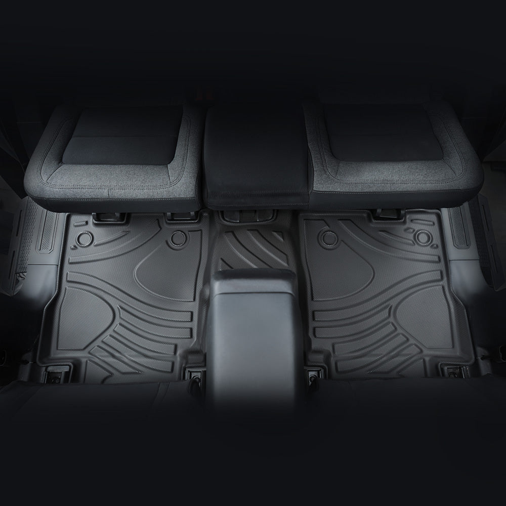 Car Floor Mats For 2021-2023 Ford Bronco 4 Doors 3D TPE All-Weather Floor Mats, Full Set Interior Car Accessories- Not Fit 2 Doors Version