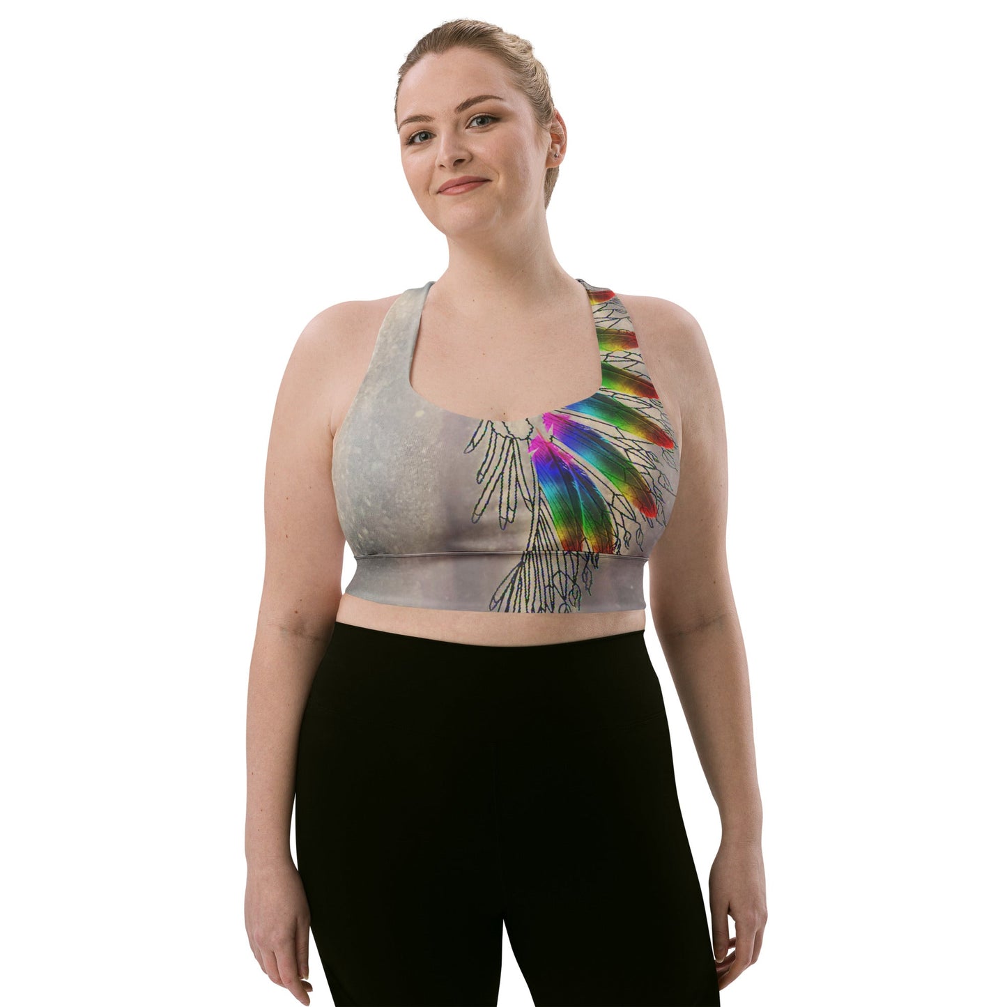 Hazey Breeze Longline Sports Bra
