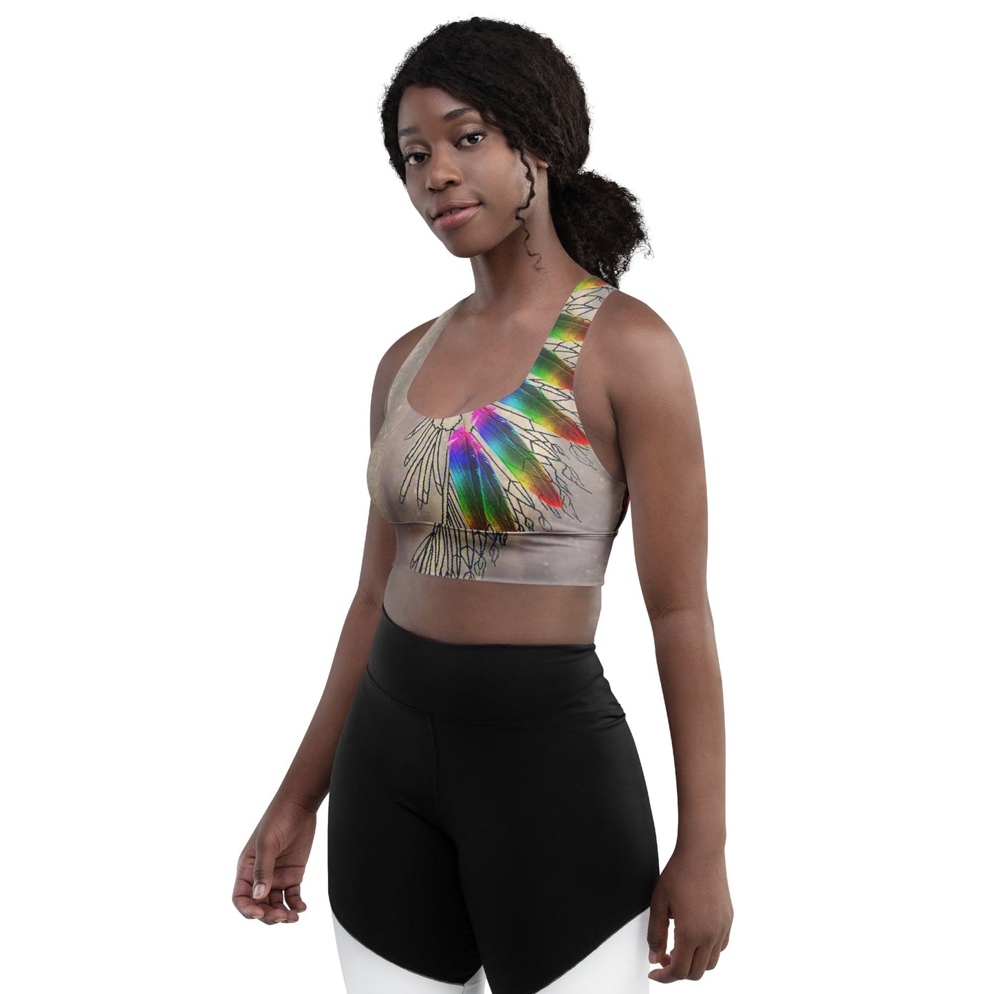 Hazey Breeze Longline Sports Bra
