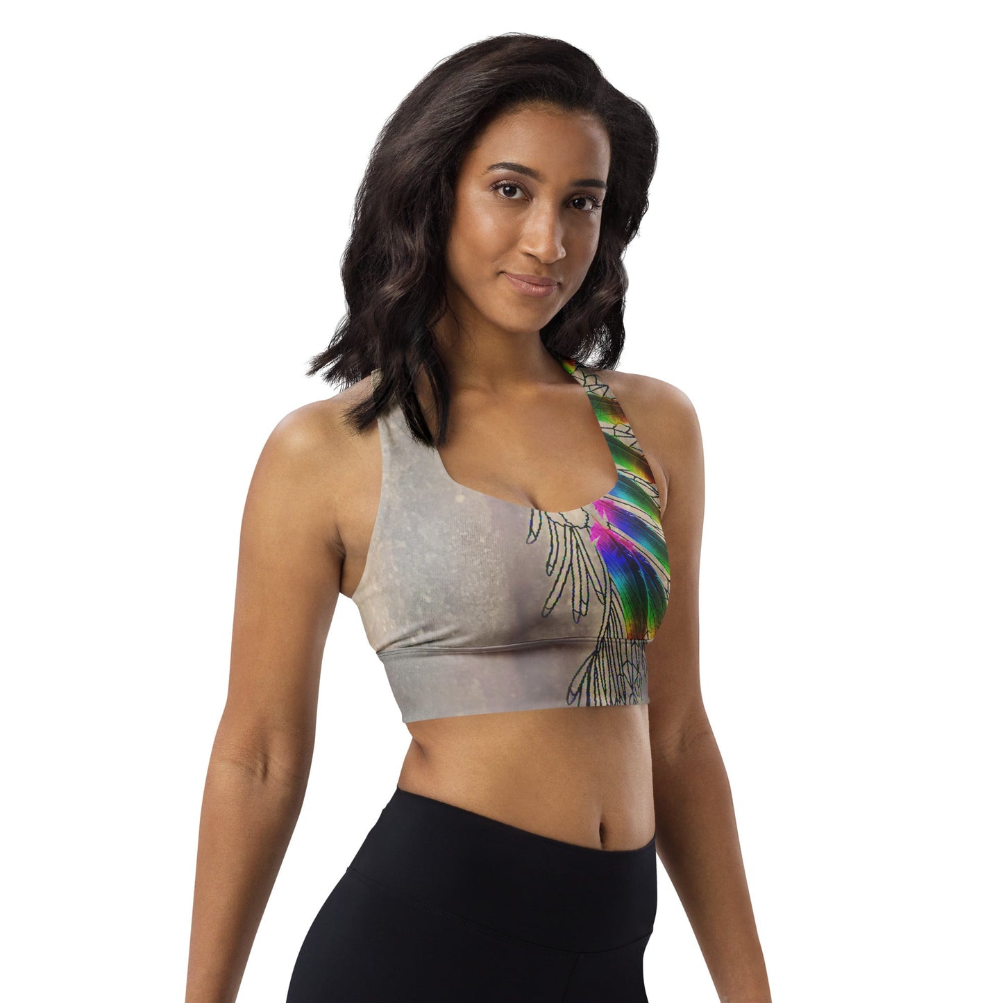 Hazey Breeze Longline Sports Bra