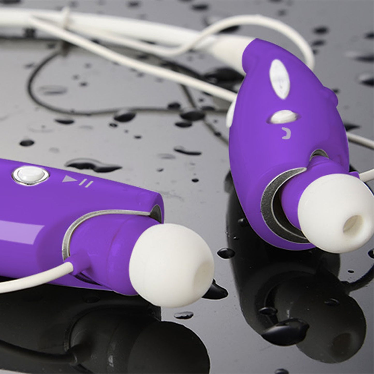 Wireless Stereo Headsets Sport Neckband Headphones In-ear Magnetic IPX4 Waterproof Earbuds With Built-in Mic Call Vibrate Alert Number Broadcast Running Gym