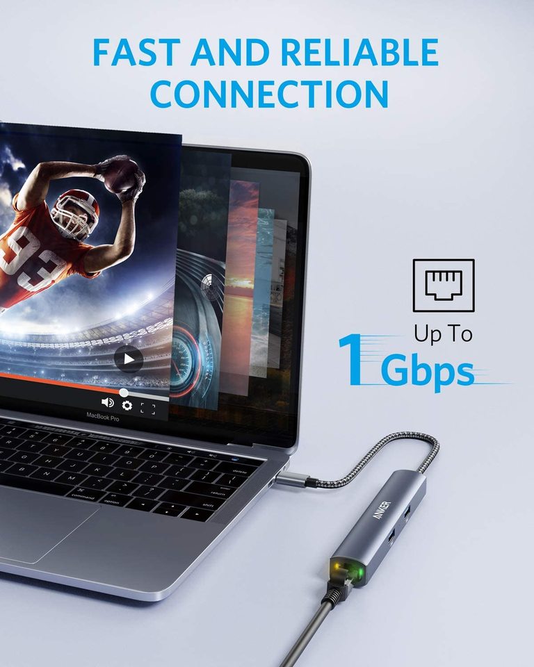 Anker <b>543</b> USB-C Hub (6-in-1, Slim)