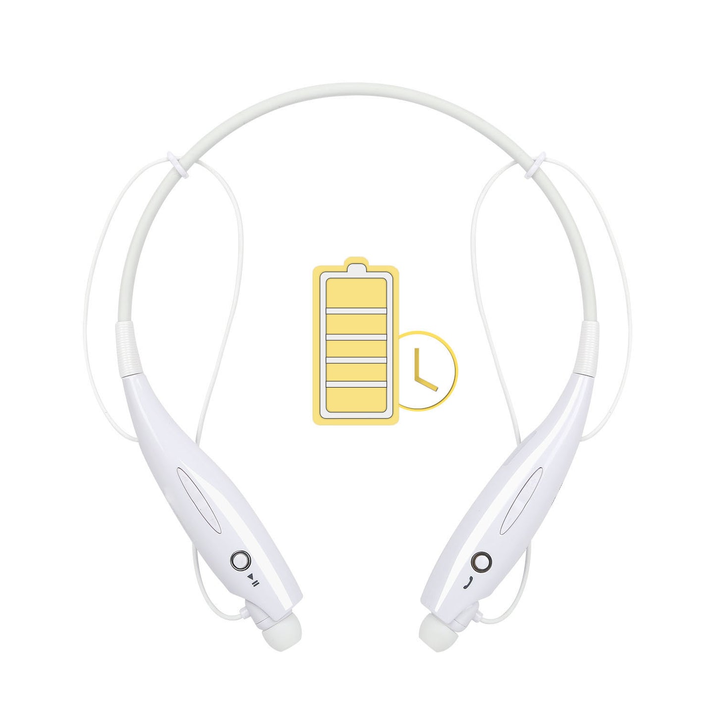 Wireless Stereo Headsets Sport Neckband Headphones In-ear Magnetic IPX4 Waterproof Earbuds With Built-in Mic Call Vibrate Alert Number Broadcast Running Gym