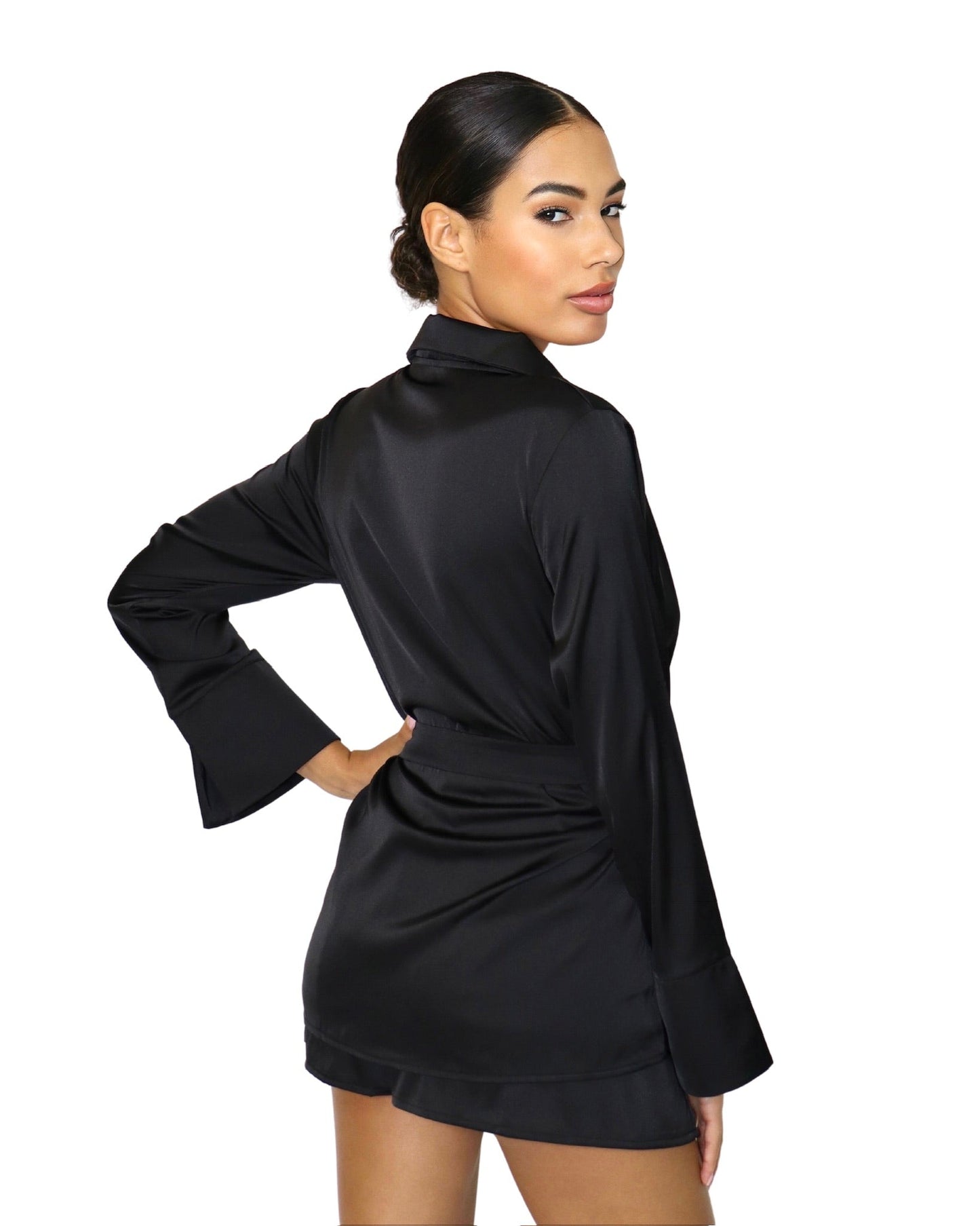 Blazer Top - Viscose Satin