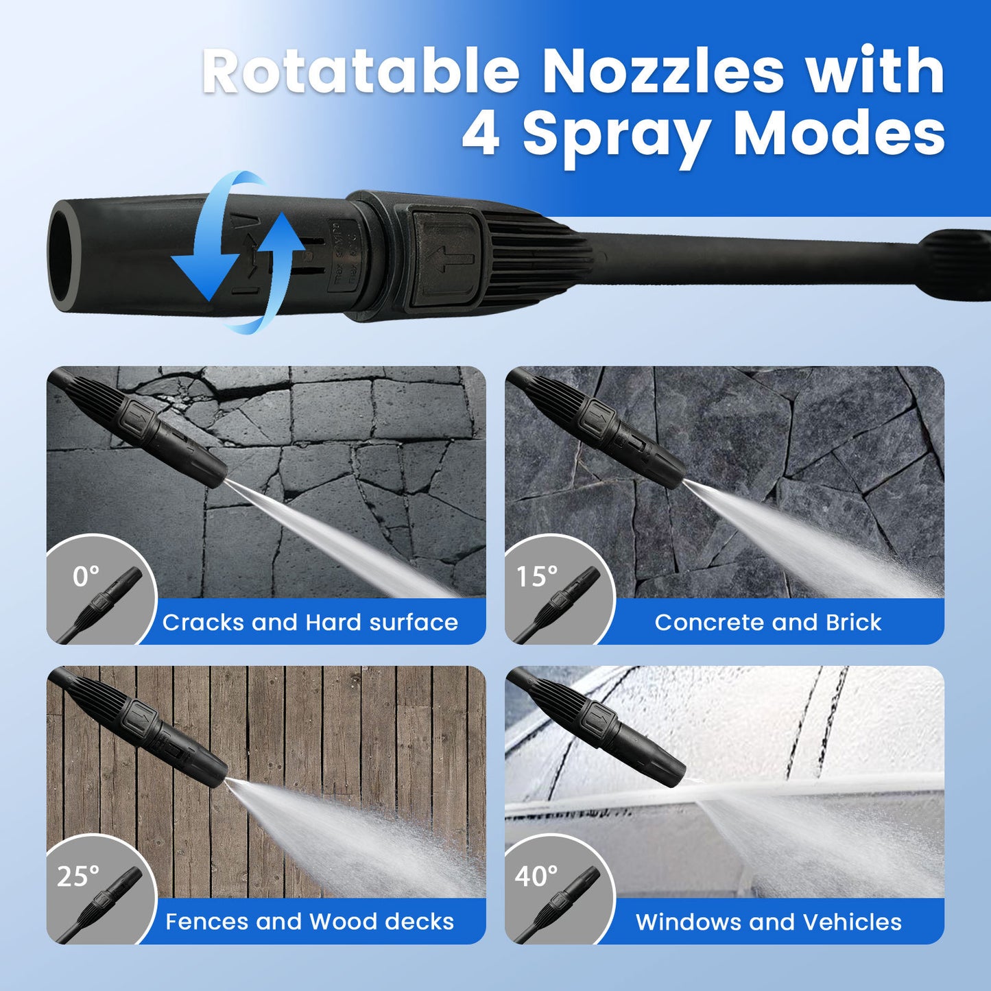 Electric High-pressure Cleaning Machine, Electric Powerful Cleaning Machine With Rotating Nozzle, 3200 PSI Maximum 2.2 GPM High-pressure Cleaning Machine, With Foam Monitor, Powerful Cleaning Machine