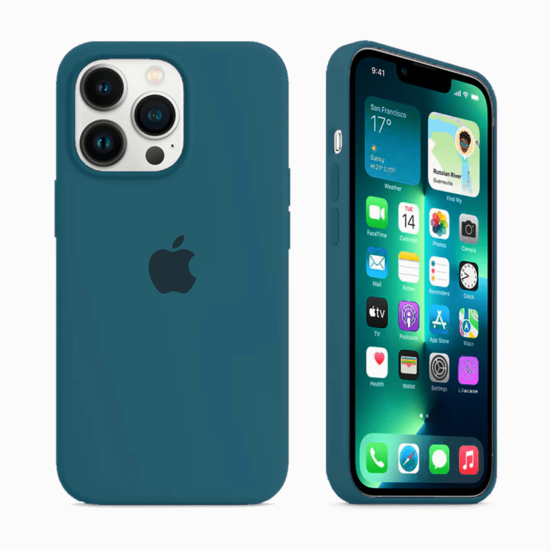 iPhone Silicone Case (Cosmic Blue)