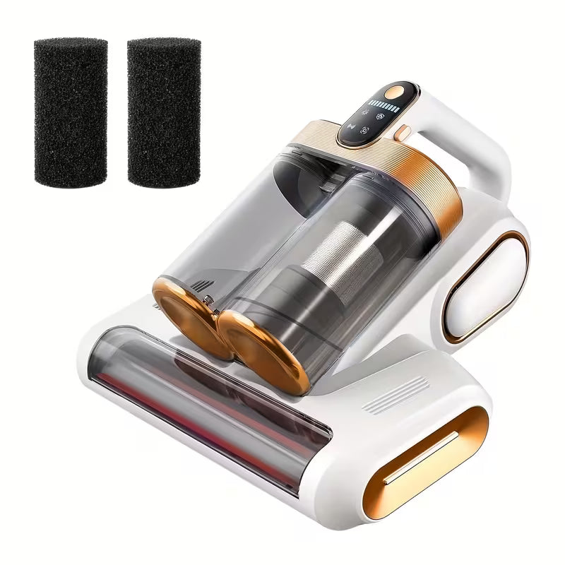 Cordless Mattress Vacuum Cleaner with UV Light and Double Cup