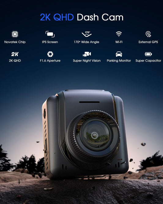 2K WiFi Smart Dash Cam