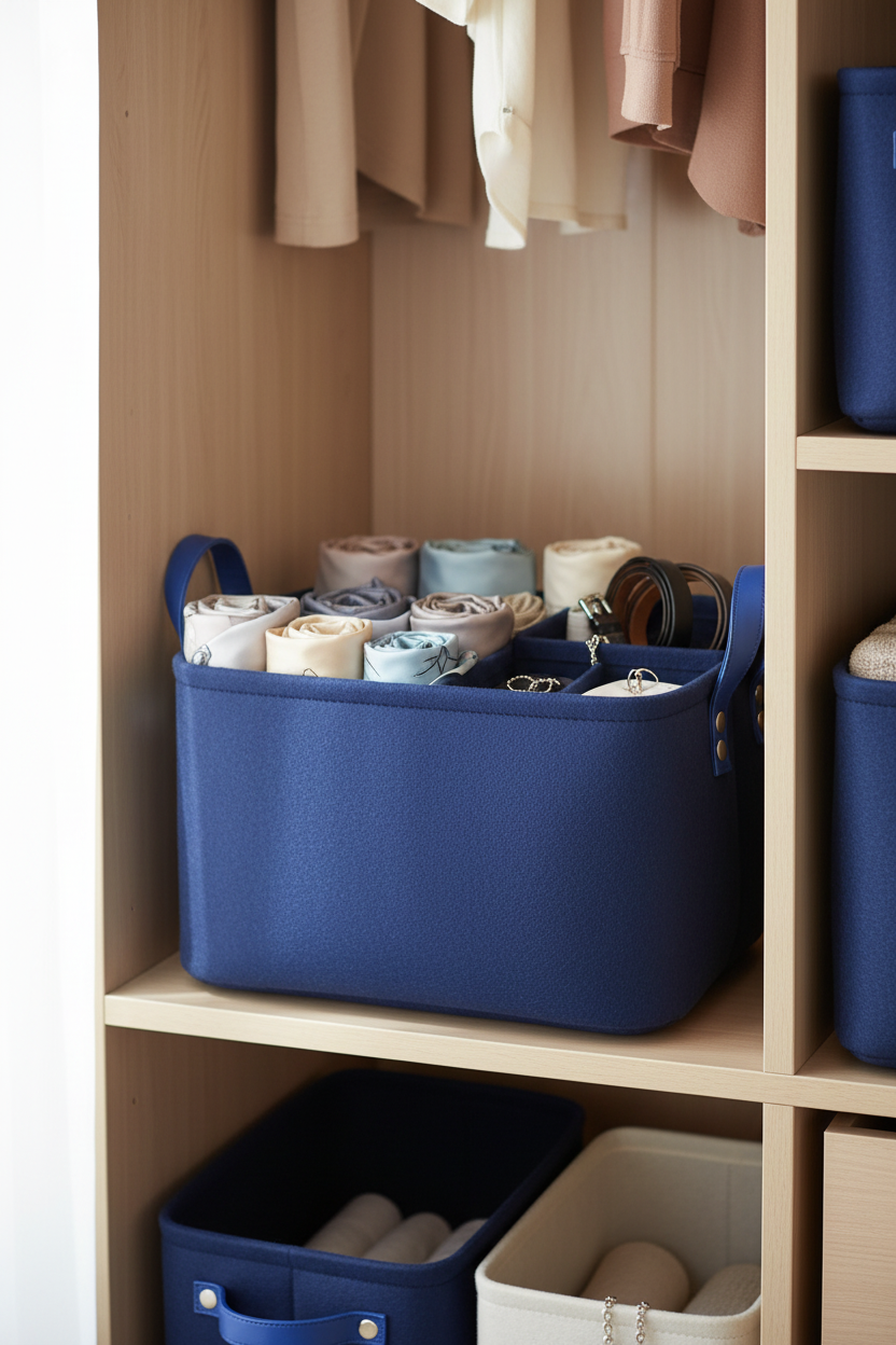 Felt Storage Basket – 4 Colors & 3 Sizes