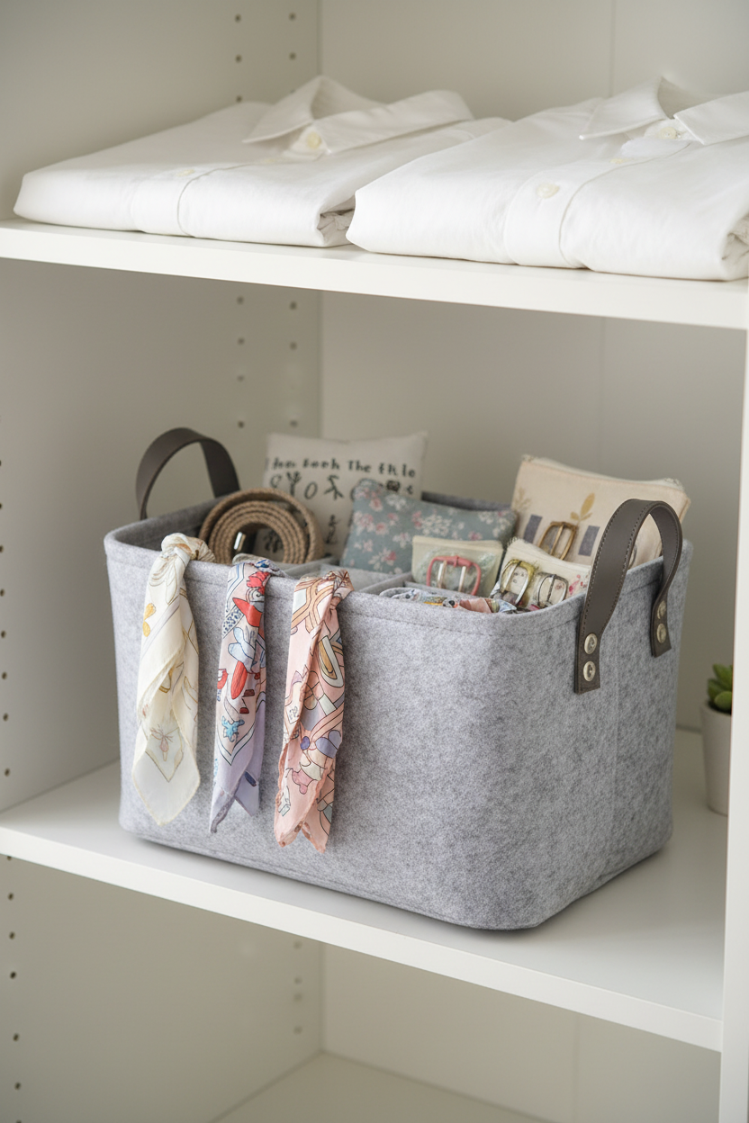 Felt Storage Basket – 4 Colors & 3 Sizes