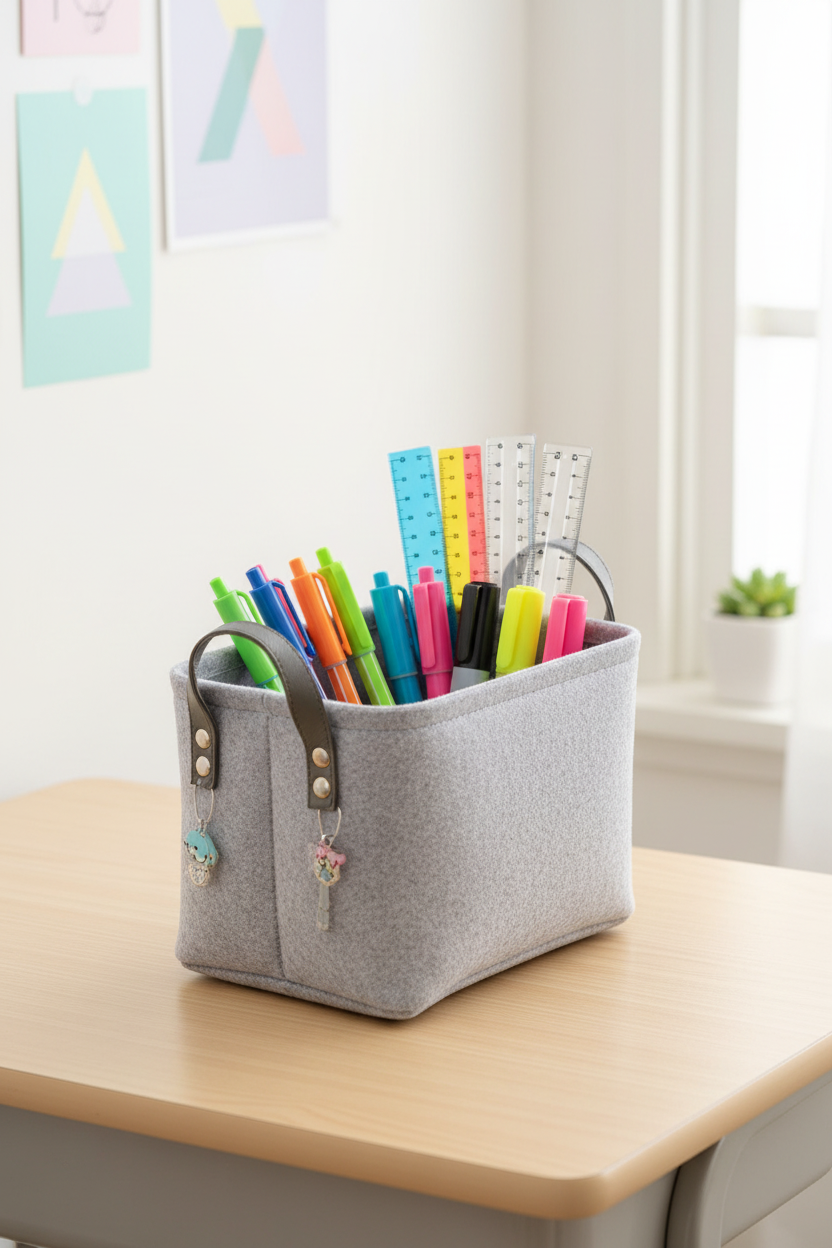 Felt Storage Basket – 4 Colors & 3 Sizes