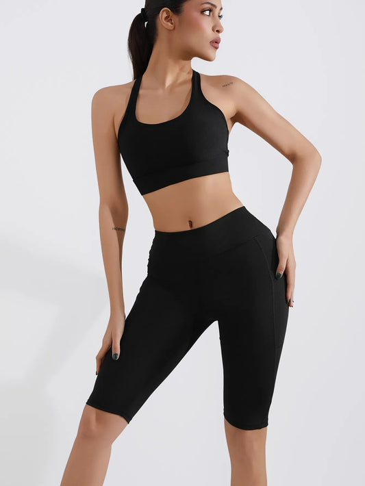 5-inch Yoga Shorts5 High-Waist Seamless Biker Shorts Butt-Lifting, Quick-Dry & Summer Workout Ready