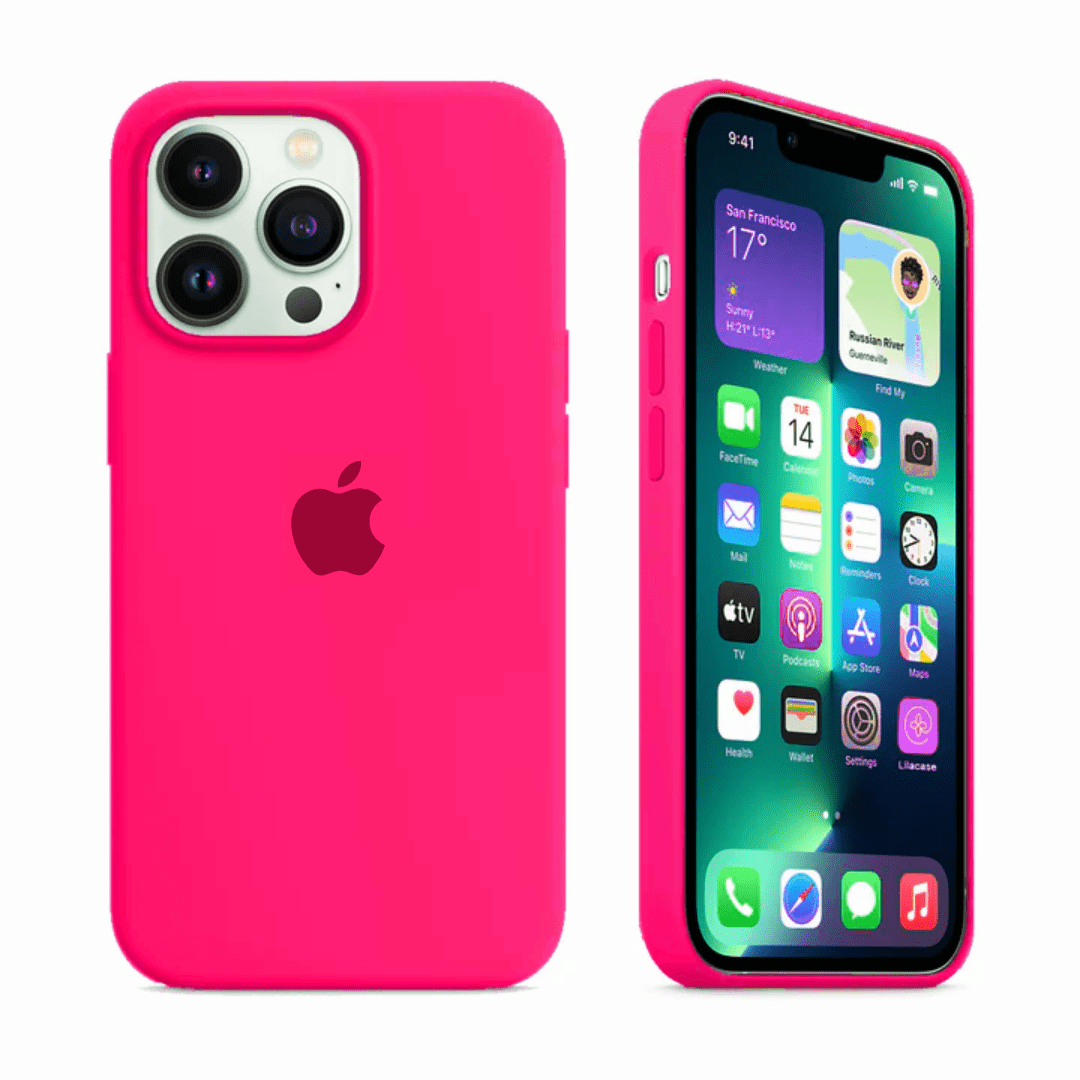 iPhone Silicone Case (Firefry Rose)