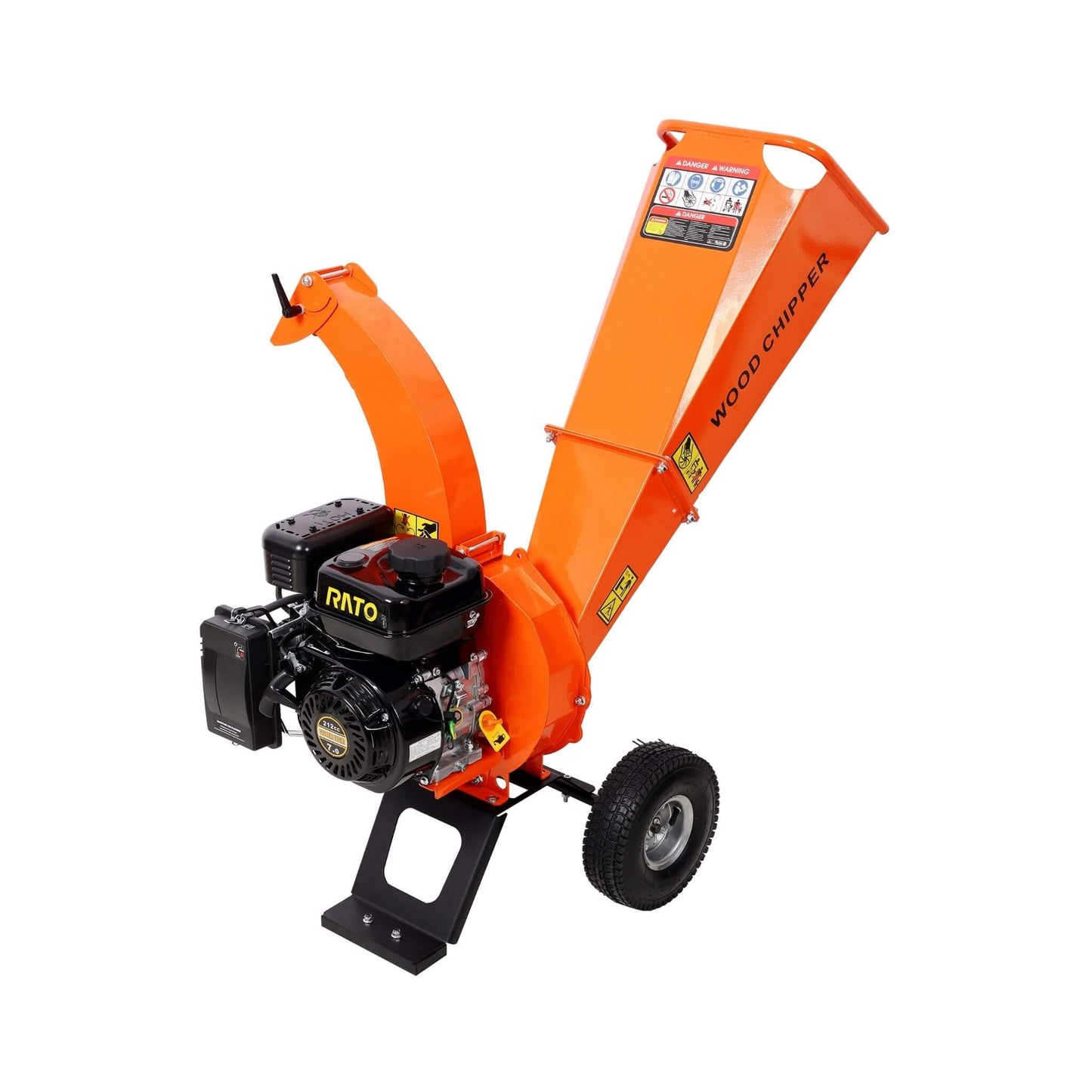 Heavy-Duty 7HP 212CC Gas Wood Chipper Shredder Mulcher (SAK59184)