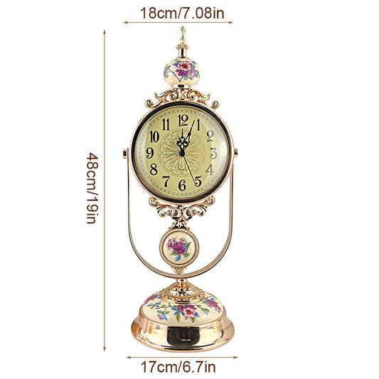 Vintage American Style Desktop Clock Home Ornament