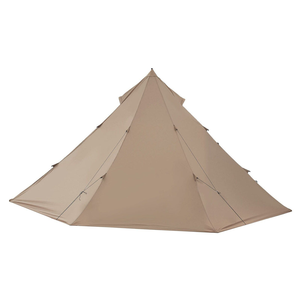 Polyester 4-Person Camping Tipi Hot Tent with Stove Jack and Inner Tent