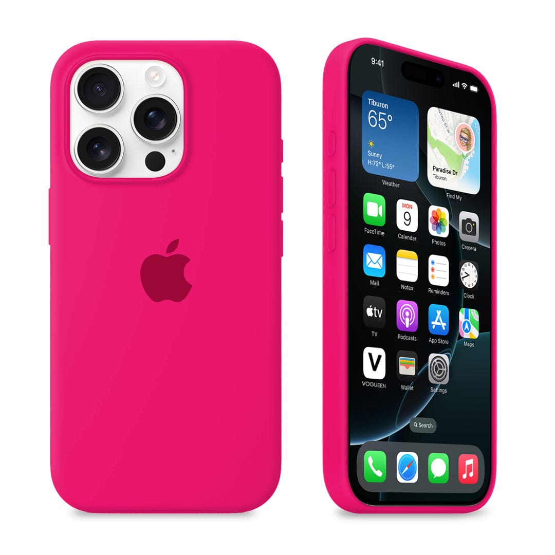 iPhone Silicone Case (Firefry Rose)