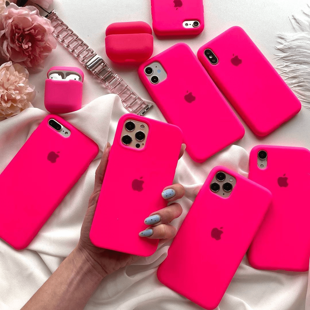 iPhone Silicone Case (Firefry Rose)