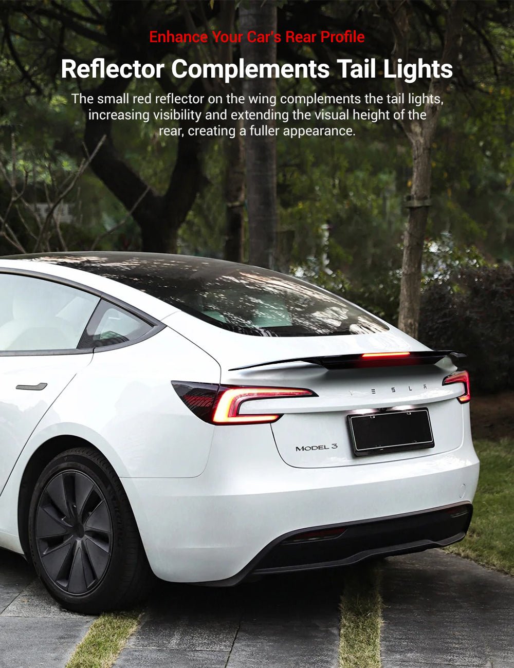 Rear Led Spoiler for Model 3 Highland / Model Y |