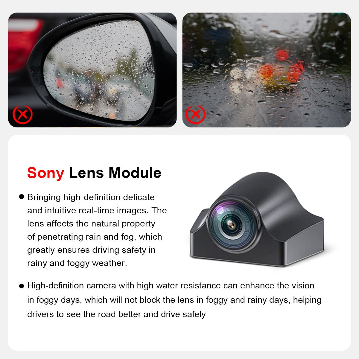 8.9″ Streaming Rear View Mirror Camera for Model 3/Y |